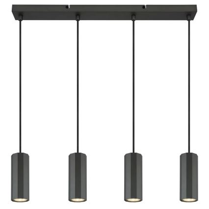 Globo - Пендел 4xGU10/25W/230V черен