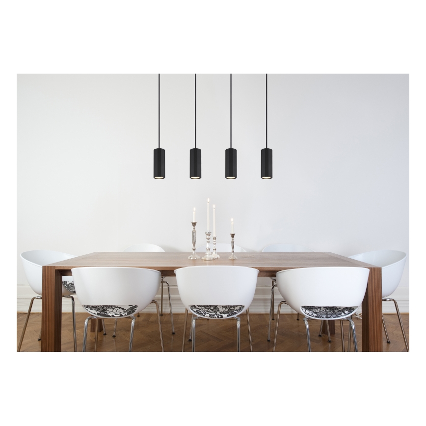 Globo - Пендел 4xGU10/25W/230V черен