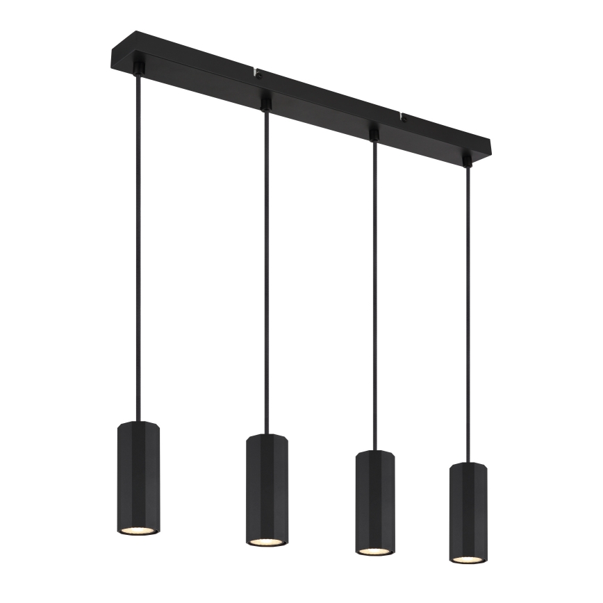 Globo - Пендел 4xGU10/25W/230V черен