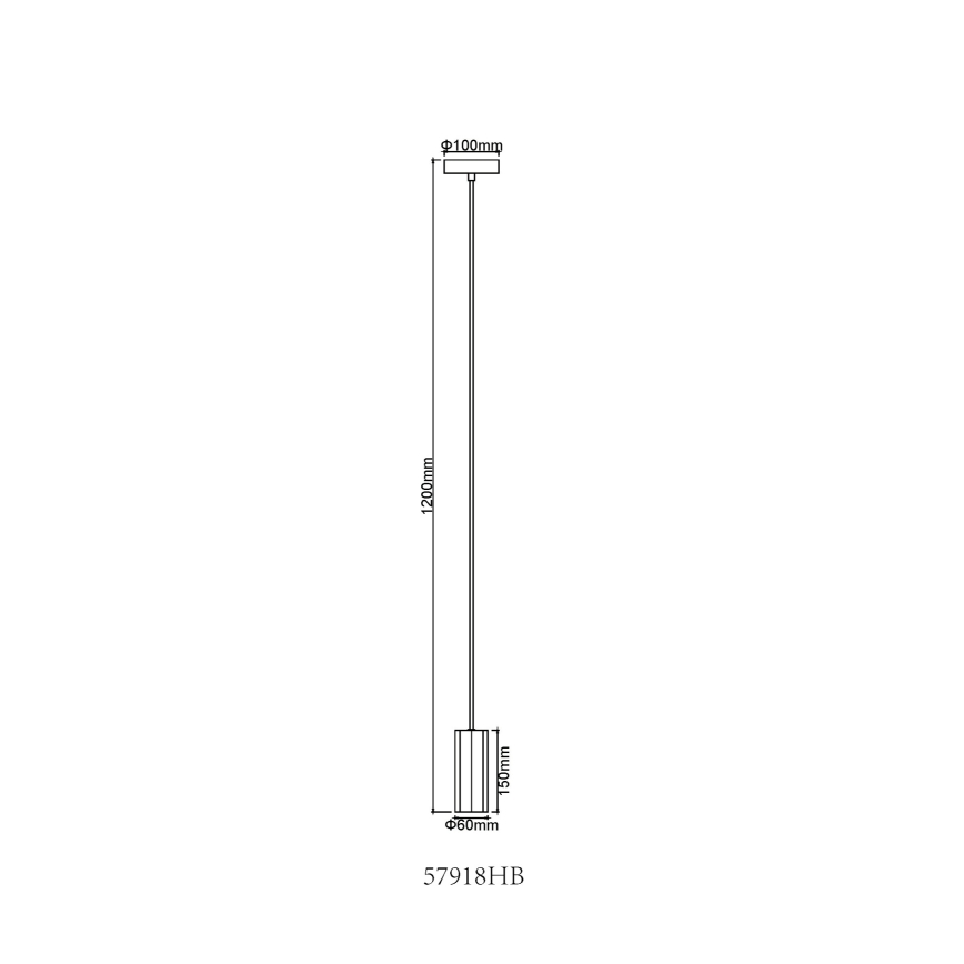 Globo - Пендел 1xGU10/25W/230V черен