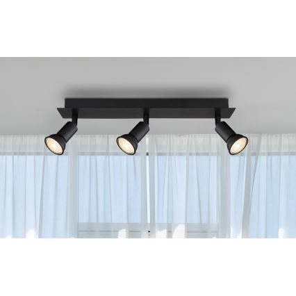 Globo - Спот 3xGU10/35W/230V черен