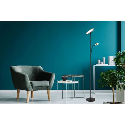 Globo - LED Димируем лампион LED/20W/230V+ LED/5W 3000/4000/6500K черен