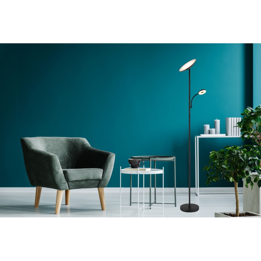 Globo - LED Димируем лампион LED/20W/230V+ LED/5W 3000/4000/6500K черен