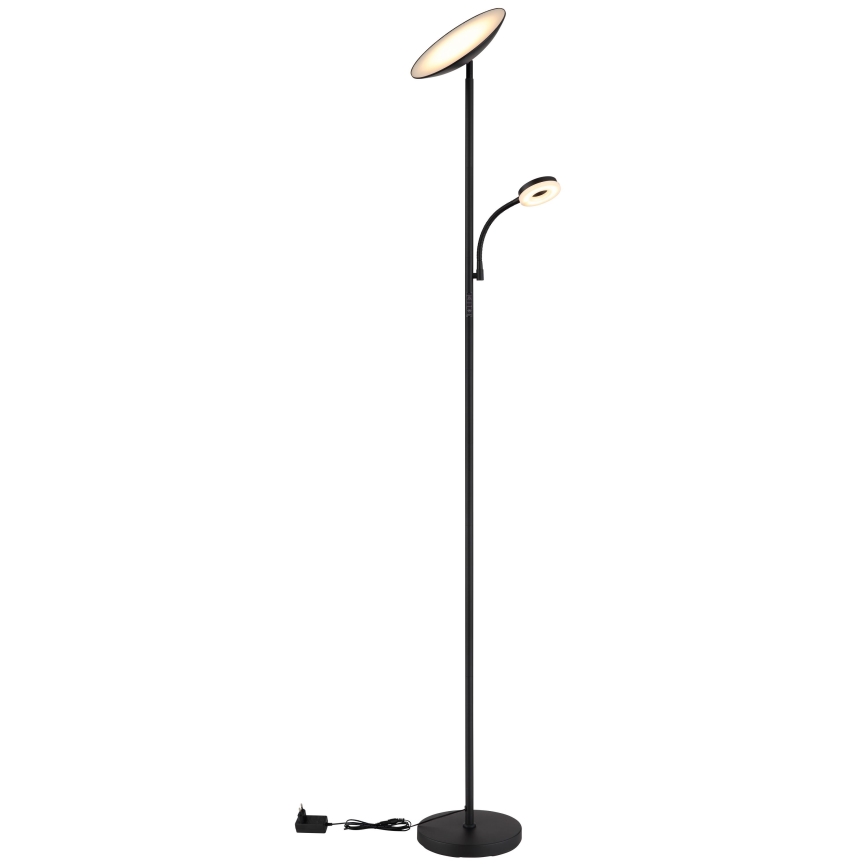 Globo - LED Димируем лампион LED/20W/230V+ LED/5W 3000/4000/6500K черен