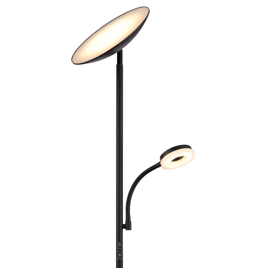 Globo - LED Димируем лампион LED/20W/230V+ LED/5W 3000/4000/6500K черен