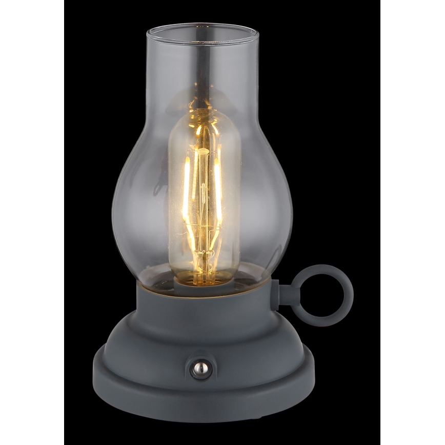 Globo - LED Димируема акумулаторна настолна touch лампа LED/1W/3,7V 1200 mAh антрацит