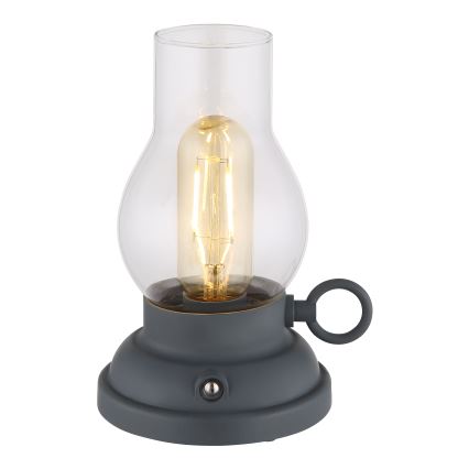 Globo - LED Димируема акумулаторна настолна touch лампа LED/1W/3,7V 1200 mAh антрацит
