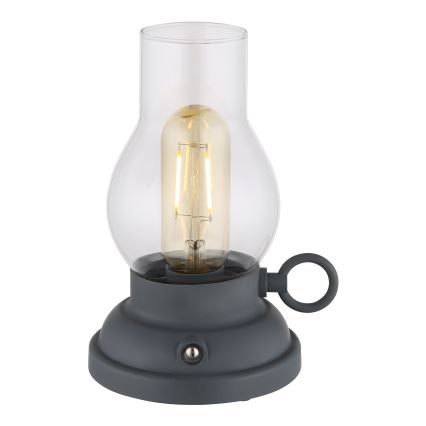 Globo - LED Димируема акумулаторна настолна touch лампа LED/1W/3,7V 1200 mAh антрацит