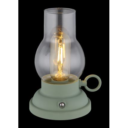 Globo - LED Димируема акумулаторна настолна touch лампа LED/1W/3,7V 1200 mAh зелен