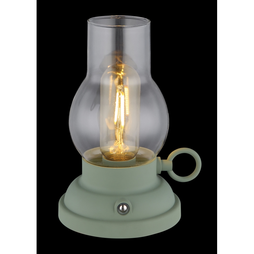 Globo - LED Димируема акумулаторна настолна touch лампа LED/1W/3,7V 1200 mAh зелен