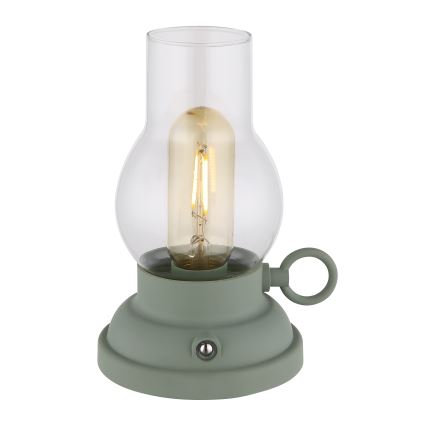 Globo - LED Димируема акумулаторна настолна touch лампа LED/1W/3,7V 1200 mAh зелен