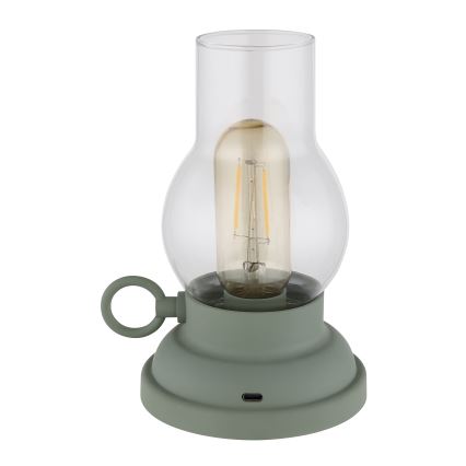 Globo - LED Димируема акумулаторна настолна touch лампа LED/1W/3,7V 1200 mAh зелен