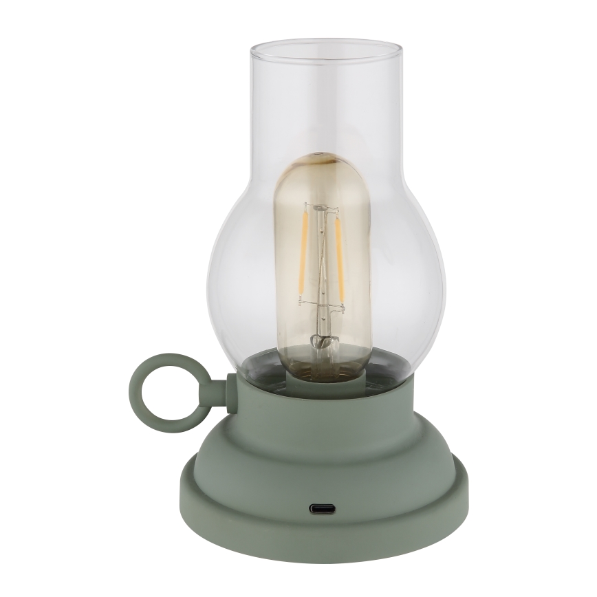 Globo - LED Димируема акумулаторна настолна touch лампа LED/1W/3,7V 1200 mAh зелен