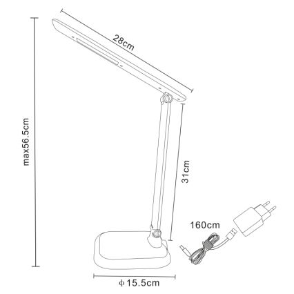 Globo - LED Димируема настолна лампа LED/7W/230V