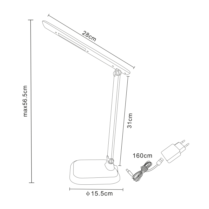 Globo - LED Димируема настолна лампа LED/7W/230V