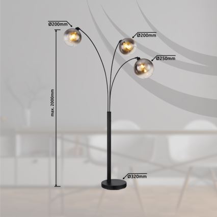 Globo - Подова лампа 3xE27/60W/230V