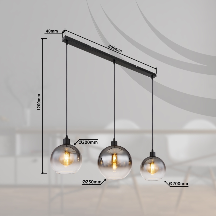 Globo - Полилей на шнур 3xE27/60W/230V