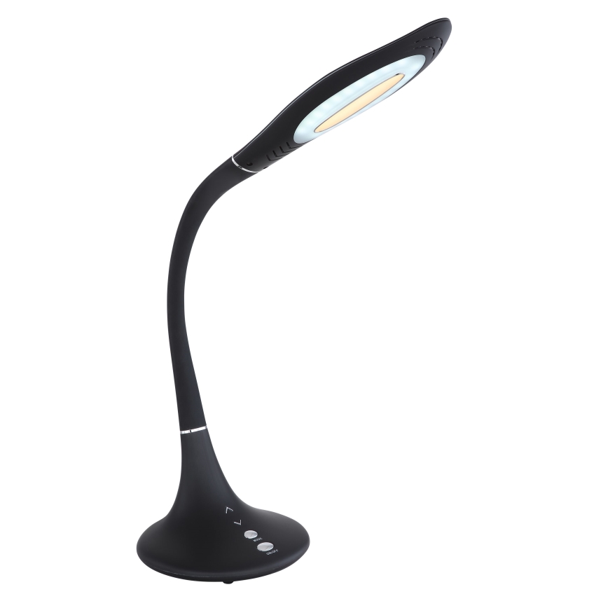 Globo - LED димируема сензорна гъвкава настолна лампа, 9W, 230V, 3000/4000/6500K, черна