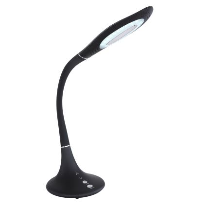 Globo - LED димируема сензорна гъвкава настолна лампа, 9W, 230V, 3000/4000/6500K, черна