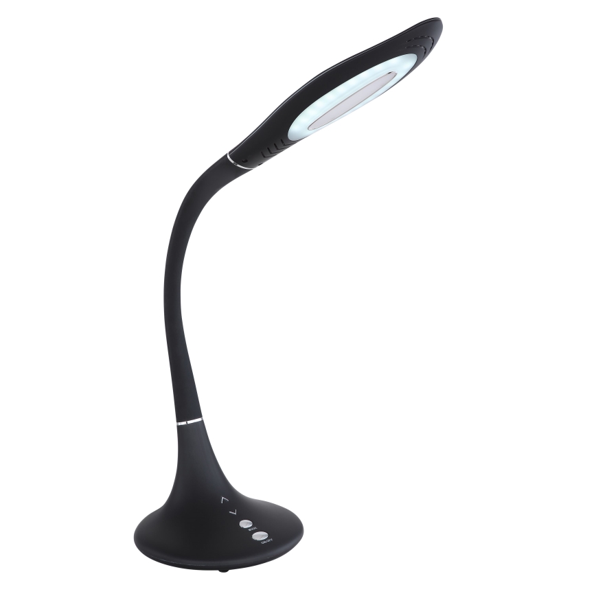 Globo - LED димируема сензорна гъвкава настолна лампа, 9W, 230V, 3000/4000/6500K, черна