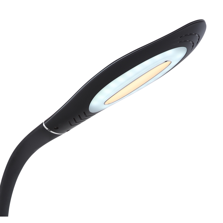 Globo - LED регулируема сензорна гъвкава настолна лампа LED/9W/230V 3000/4500/6500K черна