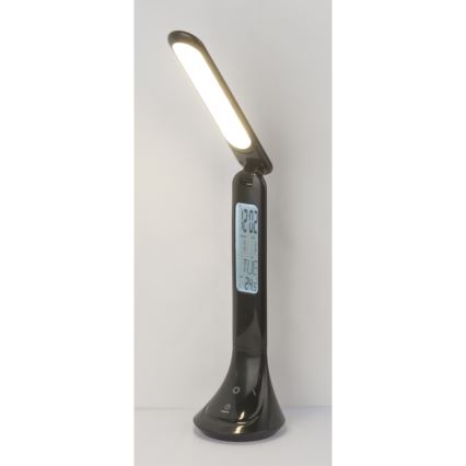 Globo - LED Димируема акумулаторна настолна лампа с дисплей LED/4W/230V 2200 mAh черен