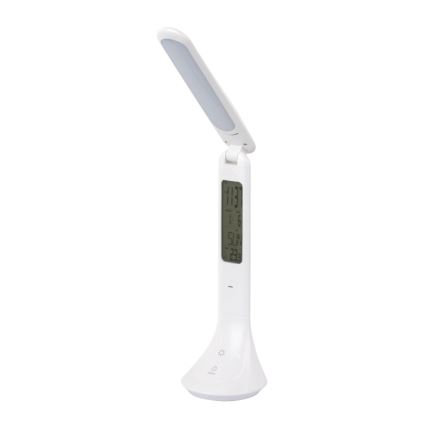 Globo - LED Димируема акумулаторна настолна лампа с дисплей LED/4W/230V 2200 mAh бял