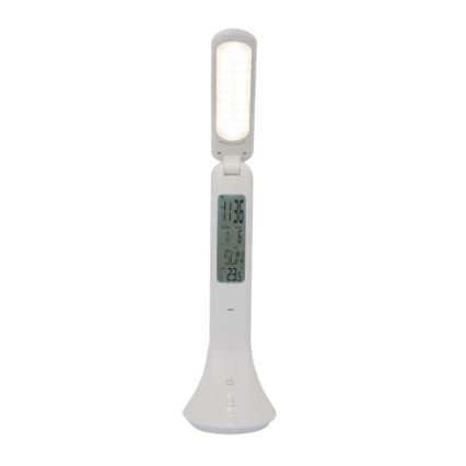 Globo - LED Димируема акумулаторна настолна лампа с дисплей LED/4W/230V 2200 mAh бял