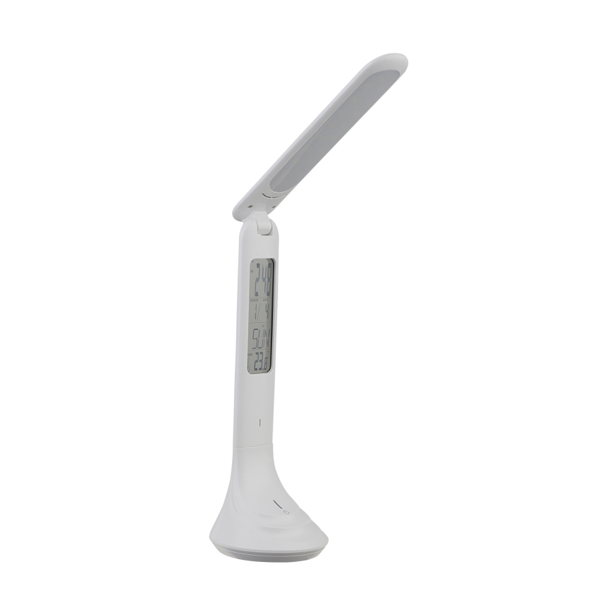 Globo - LED Димируема акумулаторна настолна лампа с дисплей LED/4W/230V 2200 mAh бял