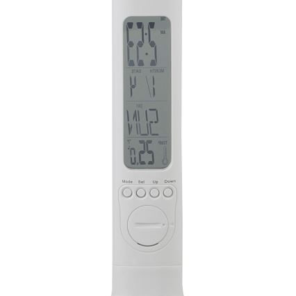 Globo - LED регулируема презареждаема настолна лампа с дисплей LED/4W/230V 2200 mAh бяла
