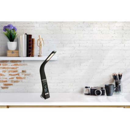 Globo - Димируема LED настолна лампа със сензорно управление и дисплей LED/6,5W/230V 3000/4500/5800K черна