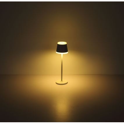 Globo - LED Димируема акумулаторна настолна touch лампа LED/4,6W/230V 1800 mAh USB IP54 бял