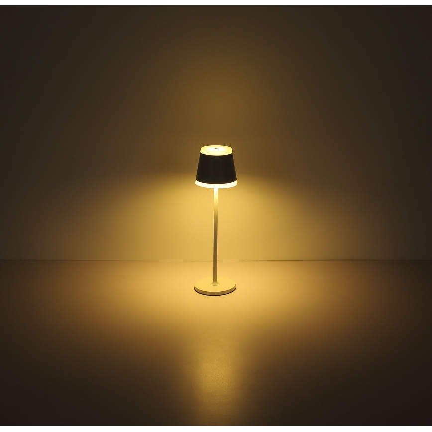 Globo - LED Димируема акумулаторна настолна touch лампа LED/4,6W/230V 1800 mAh USB IP54 бял