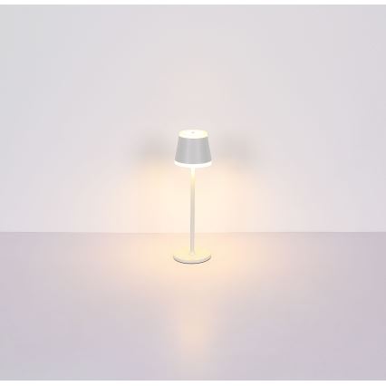 Globo - LED Димируема акумулаторна настолна touch лампа LED/4,6W/230V 1800 mAh USB IP54 бял