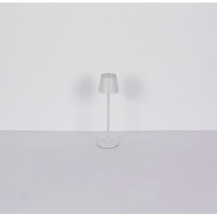 Globo - LED Димируема акумулаторна настолна touch лампа LED/4,6W/230V 1800 mAh USB IP54 бял