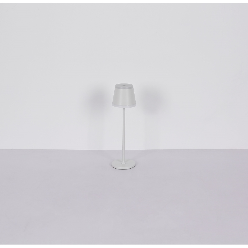 Globo - LED Димируема акумулаторна настолна touch лампа LED/4,6W/230V 1800 mAh USB IP54 бял