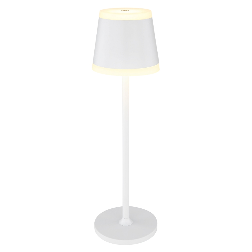 Globo - LED Димируема акумулаторна настолна touch лампа LED/4,6W/230V 1800 mAh USB IP54 бял