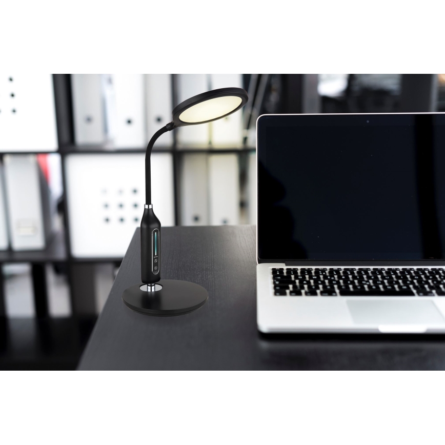 Globo - LED Димируема сензорна настолна лампа LED/9W/230V 3000/4000/65000K черен