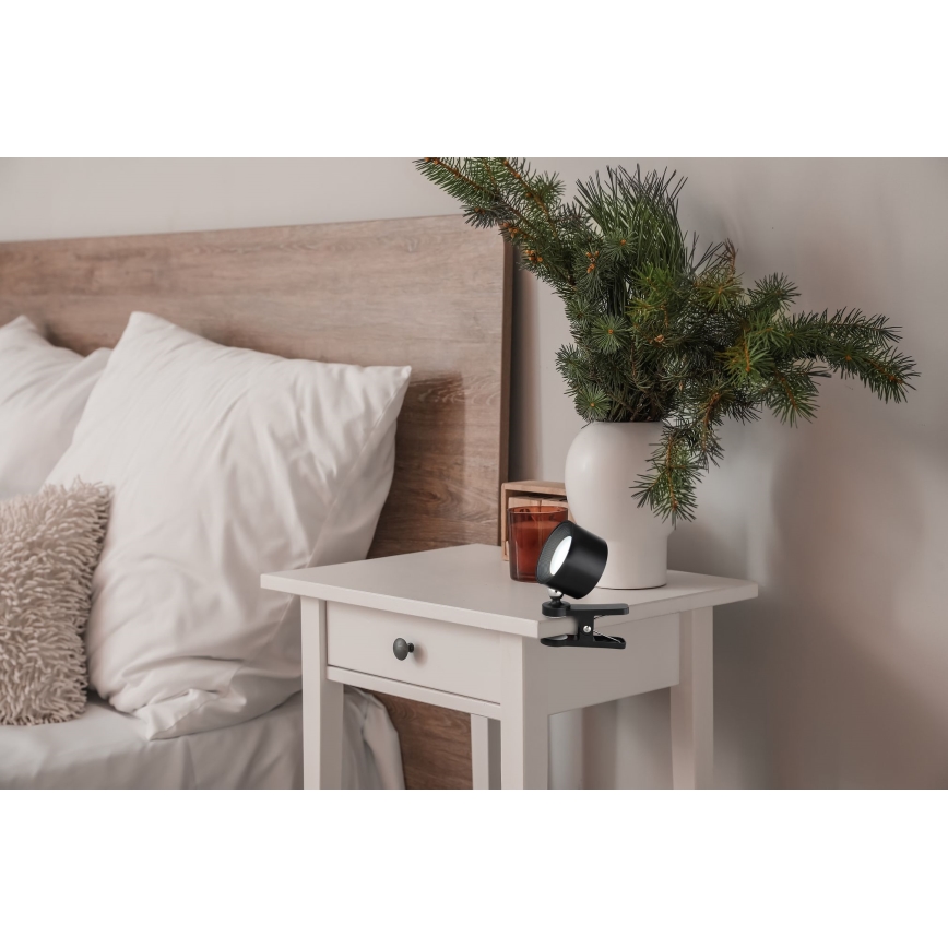 Globo - LED регулируема настолна лампа с докосване 4в1 LED/4W/5V 3000/4000/5000K 1200 mAh черна