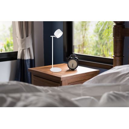 Globo - LED Димируема сензорна настолна лампа 4в1 LED/4W/5V 3000/4000/5000K 1200 mAh бял