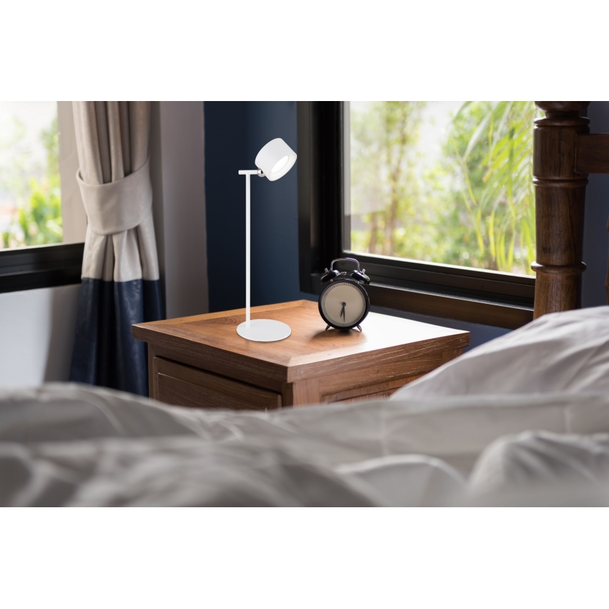 Globo - LED Димируема сензорна настолна лампа 4в1 LED/4W/5V 3000/4000/5000K 1200 mAh бял
