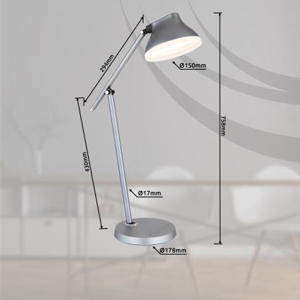 Globo - LED Димируема сензорна настолна лампа LED/8W/230V