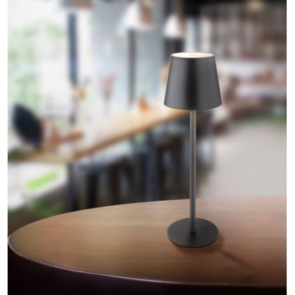Globo - LED Димируема сензорна екстериорна лампа LED/3W/3,7V IP44 1800mAh + USB черен