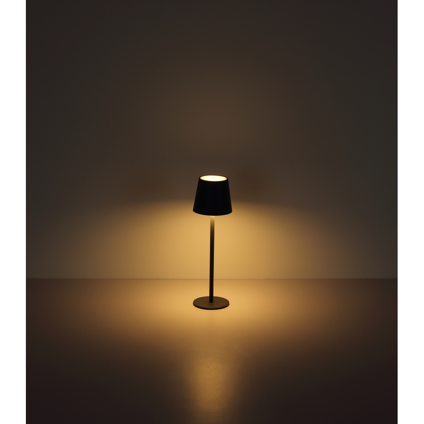 Globo - LED Димируема сензорна екстериорна лампа LED/3W/3,7V IP44 1800mAh + USB черен