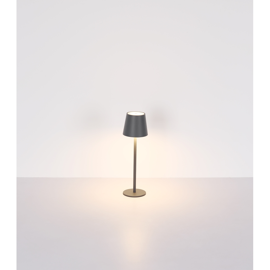 Globo - LED Димируема сензорна екстериорна лампа LED/3W/3,7V IP44 1800mAh + USB черен