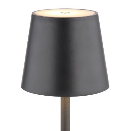 Globo - LED Димируема сензорна екстериорна лампа LED/3W/3,7V IP44 1800mAh + USB черен