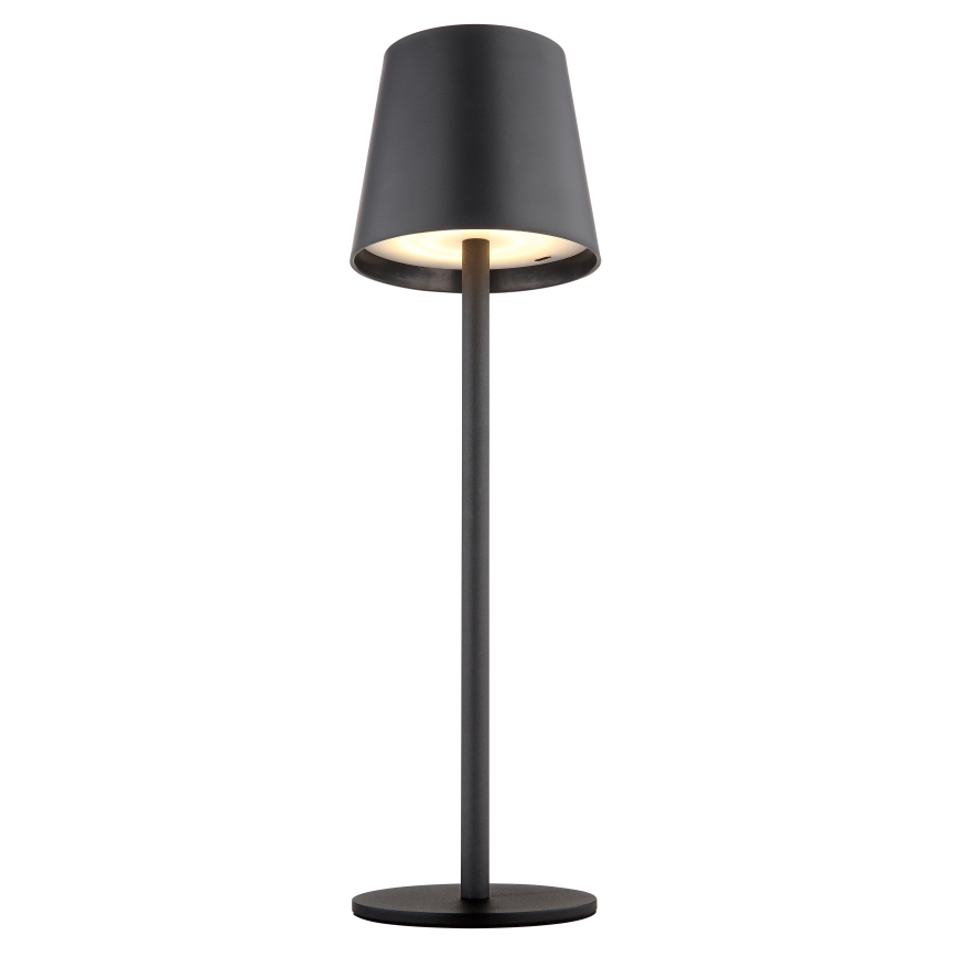 Globo - LED Димируема сензорна екстериорна лампа LED/3W/3,7V IP44 1800mAh + USB черен