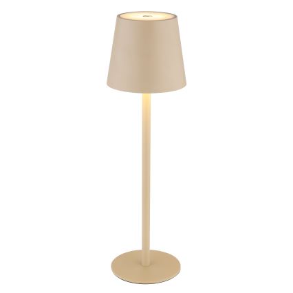 Globo - LED Димируема сензорна екстериорна лампа LED/3W/3,7V IP44 1800 mAh USB бежов