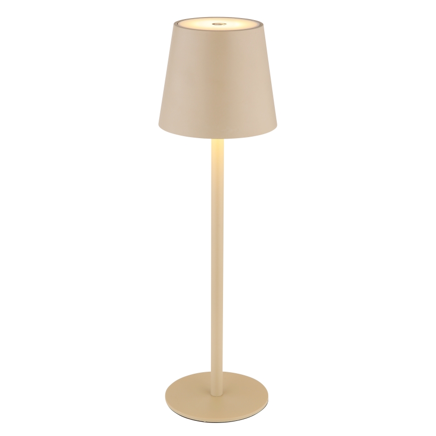 Globo - LED Димируема сензорна екстериорна лампа LED/3W/3,7V IP44 1800 mAh USB бежов