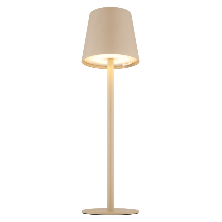 Globo - LED Димируема сензорна екстериорна лампа LED/3W/3,7V IP44 1800 mAh USB бежов